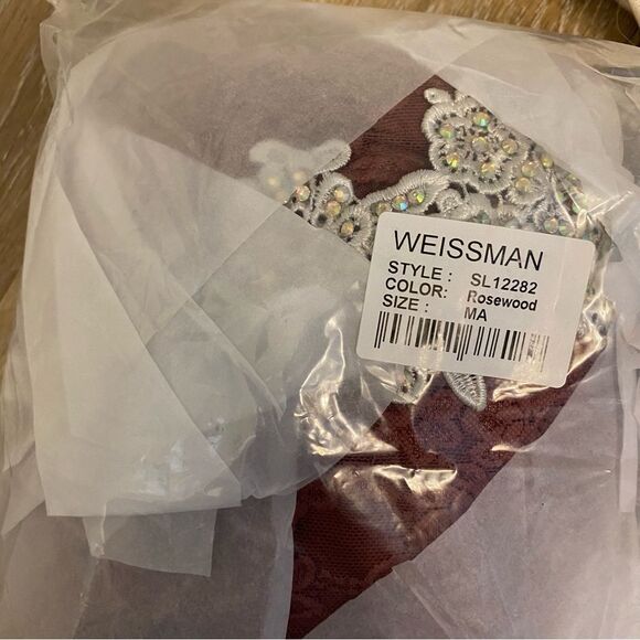 Weissman Elite dance costume mauve mesh lace Everybody Hurts SL12282 MA adult - Picture 8 of 11